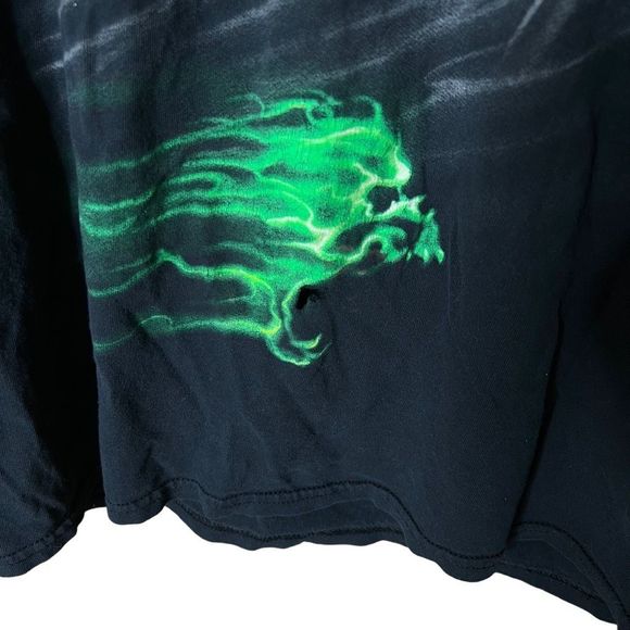 Y2K Grim Reaper Motorcycle T Shirt Large - Picture 2 of 3